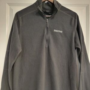 Marmot Pullover  Fleece Dark Gray size M‎
